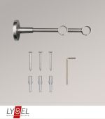 Vorschau Lysel - Doppelträger geschlossen für Opal-Stangen #1W edelstahl-optik