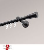 Vorschau Lysel - SET Opal Innenlauf 160cm Träger offen mit Endstücke Cone in Edelstahl-Optik #1W titan