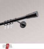 Vorschau Lysel - SET Opal 160cm Träger geschlossen mit Endstücke Cone in Edelstahl-Optik #1W titan