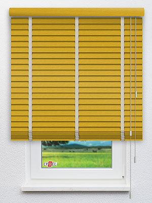 Jalousie Ma&szlig;anfertigung Bambusjalousie RAL 1012 Struktur