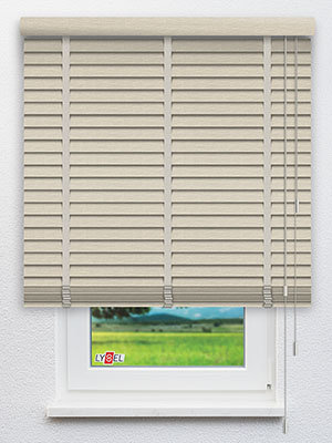 Jalousie Maßanfertigung Bambusjalousie RAL 1013 Struktur