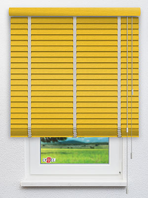 Jalousie Ma&szlig;anfertigung Bambusjalousie RAL 1018 Struktur