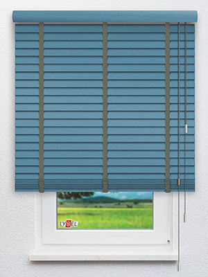 Jalousie Maßanfertigung Bambusjalousie RAL 5024 Struktur