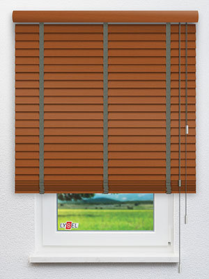 Jalousie Maßanfertigung Bambusjalousie RAL 8023 Struktur