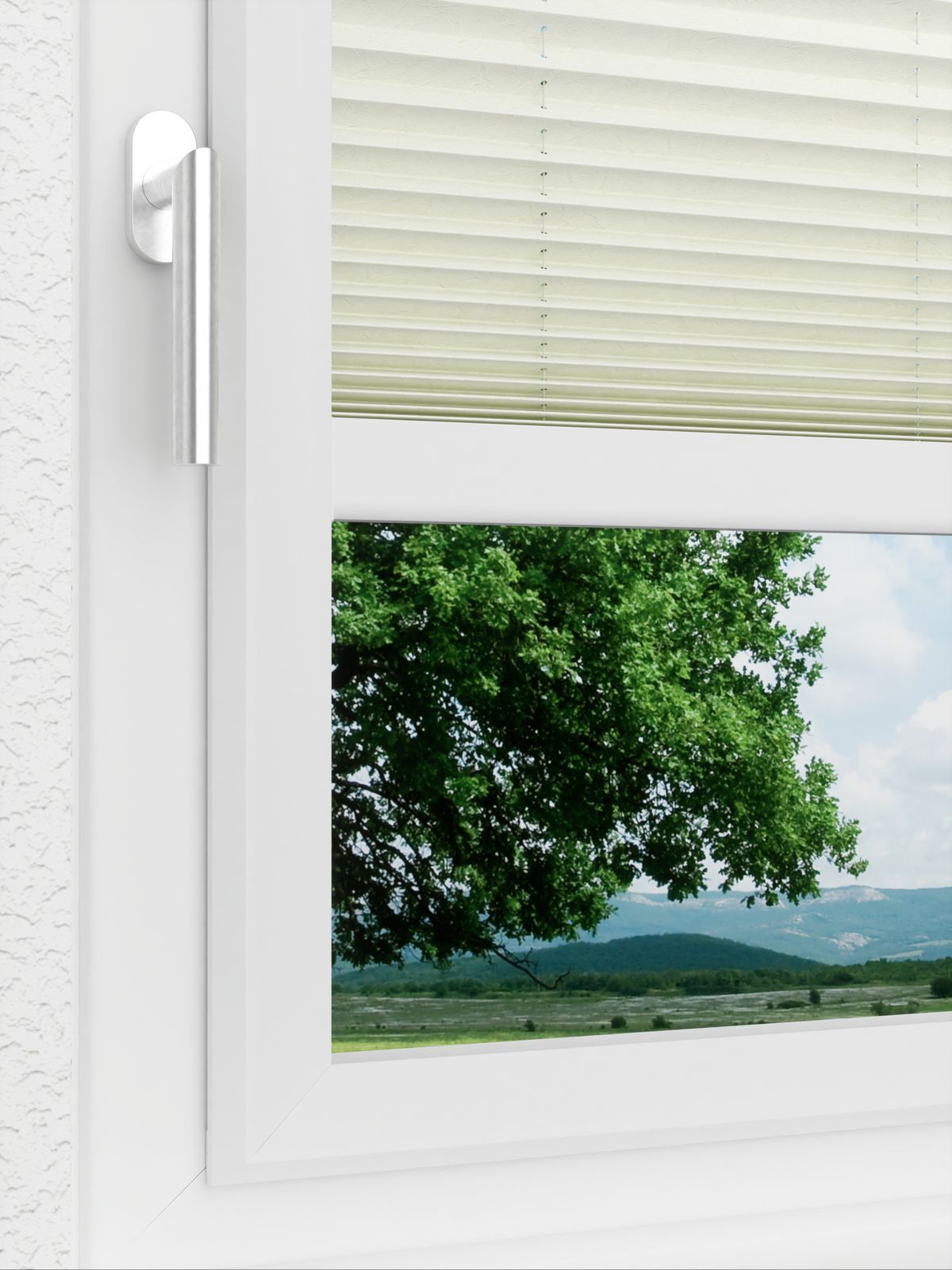 Detailansicht LYSEL HOME Plissee 241A Abelia Pearl