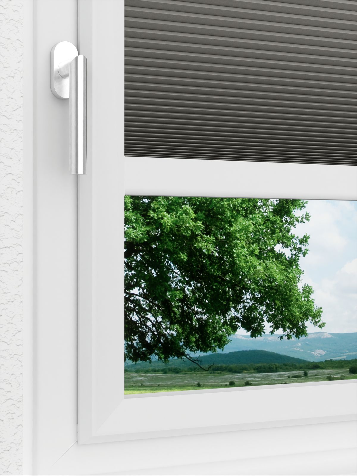 Detailansicht LYSEL HOME Plissee 020A Calluna Wabe