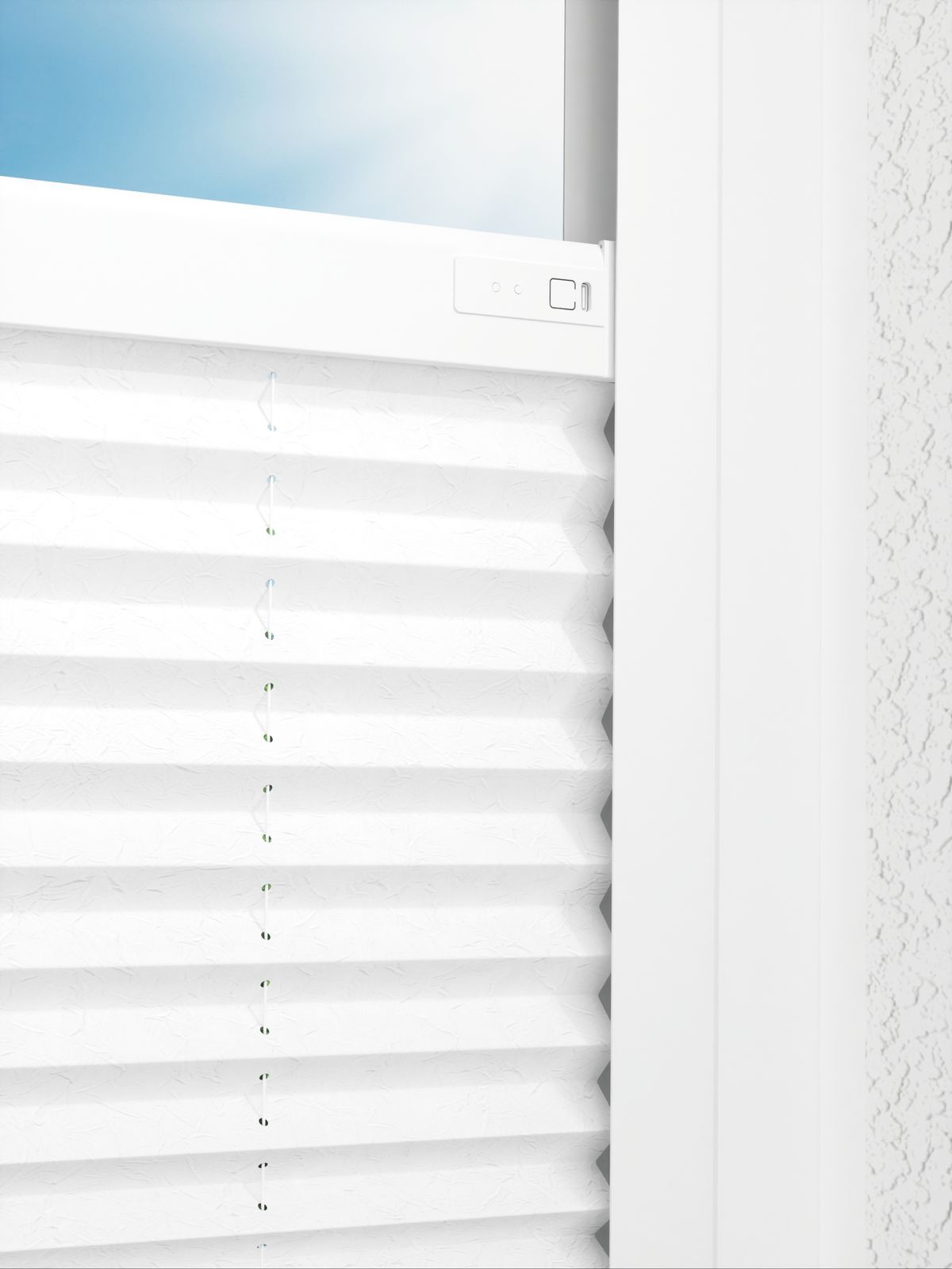 Detailansicht LYSEL HOME Plissee 124B Abelia Pearl