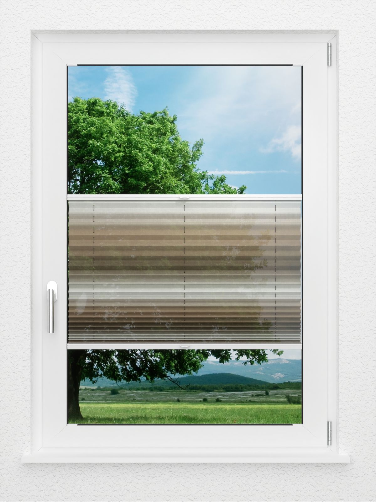 Detailansicht LYSEL HOME Plissee 335A Light Wave