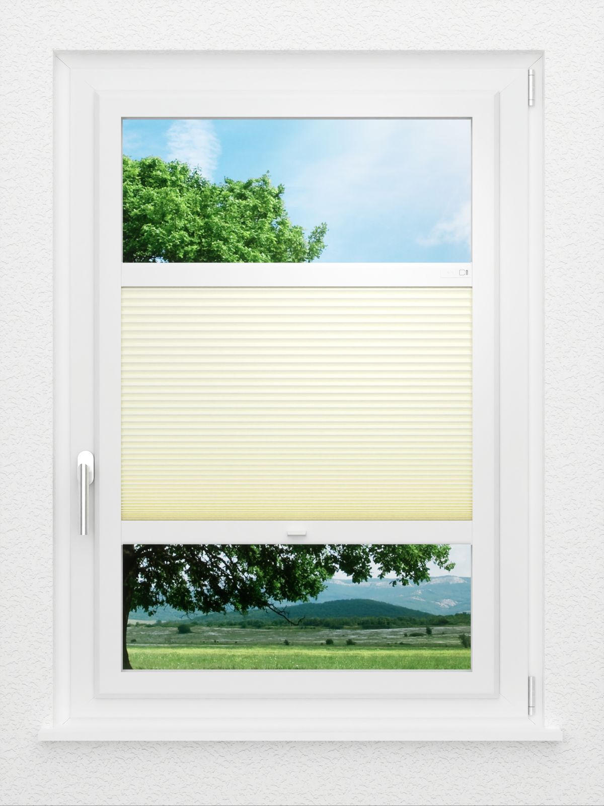 Detailansicht LYSEL HOME Plissee 313A Evelyne Wabe