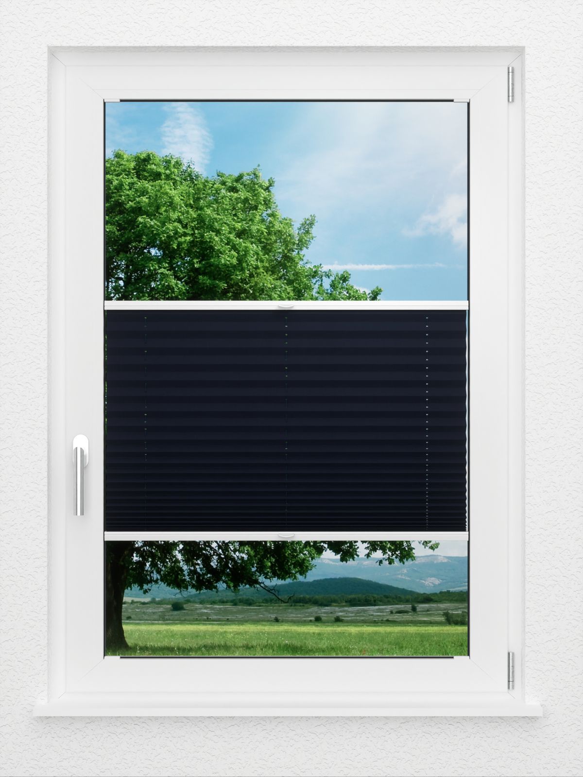 Detailansicht LYSEL HOME Plissee 403A Midnight Brillia