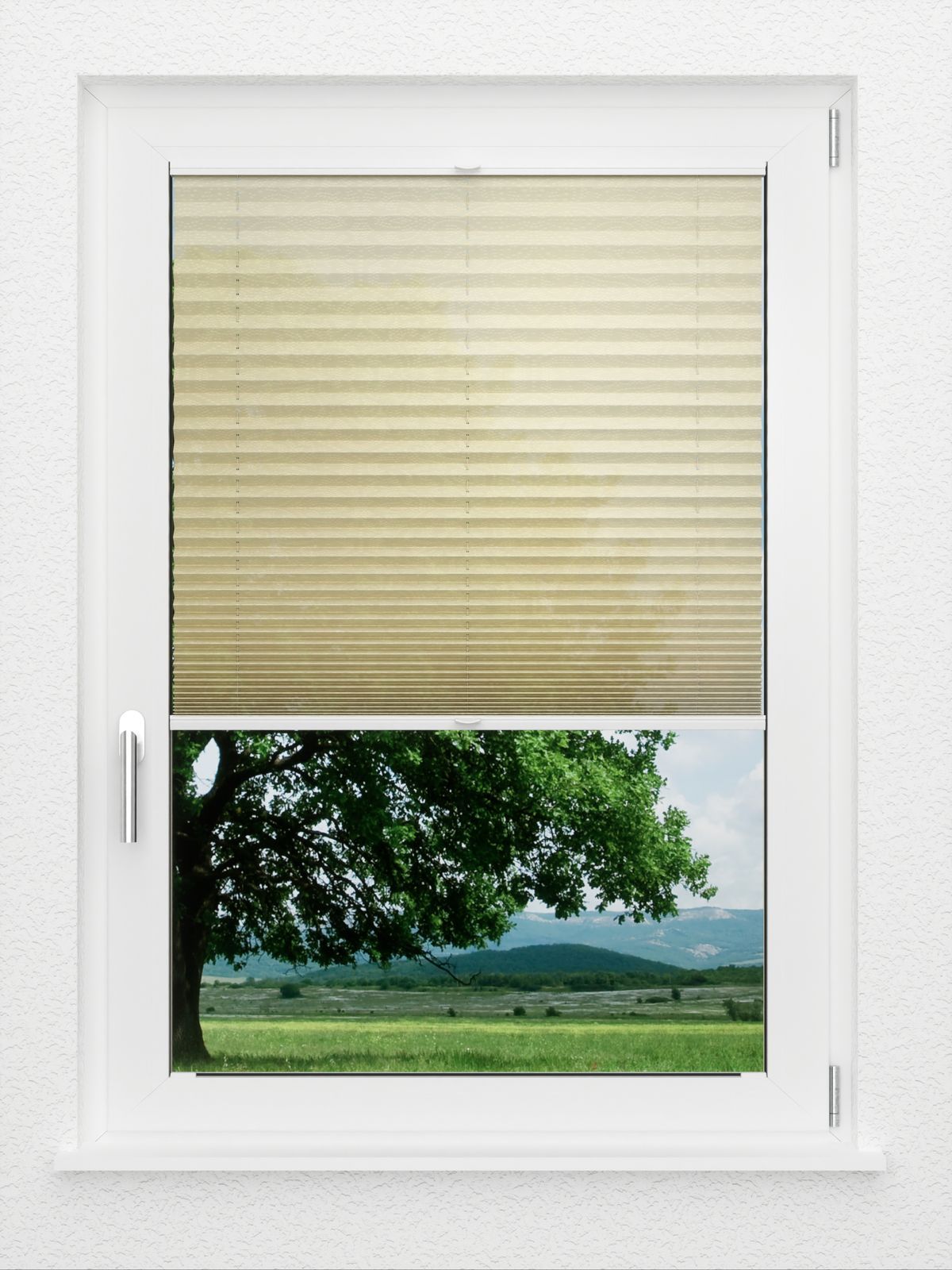 Detailansicht LYSEL HOME Plissee 424A Jute Blop