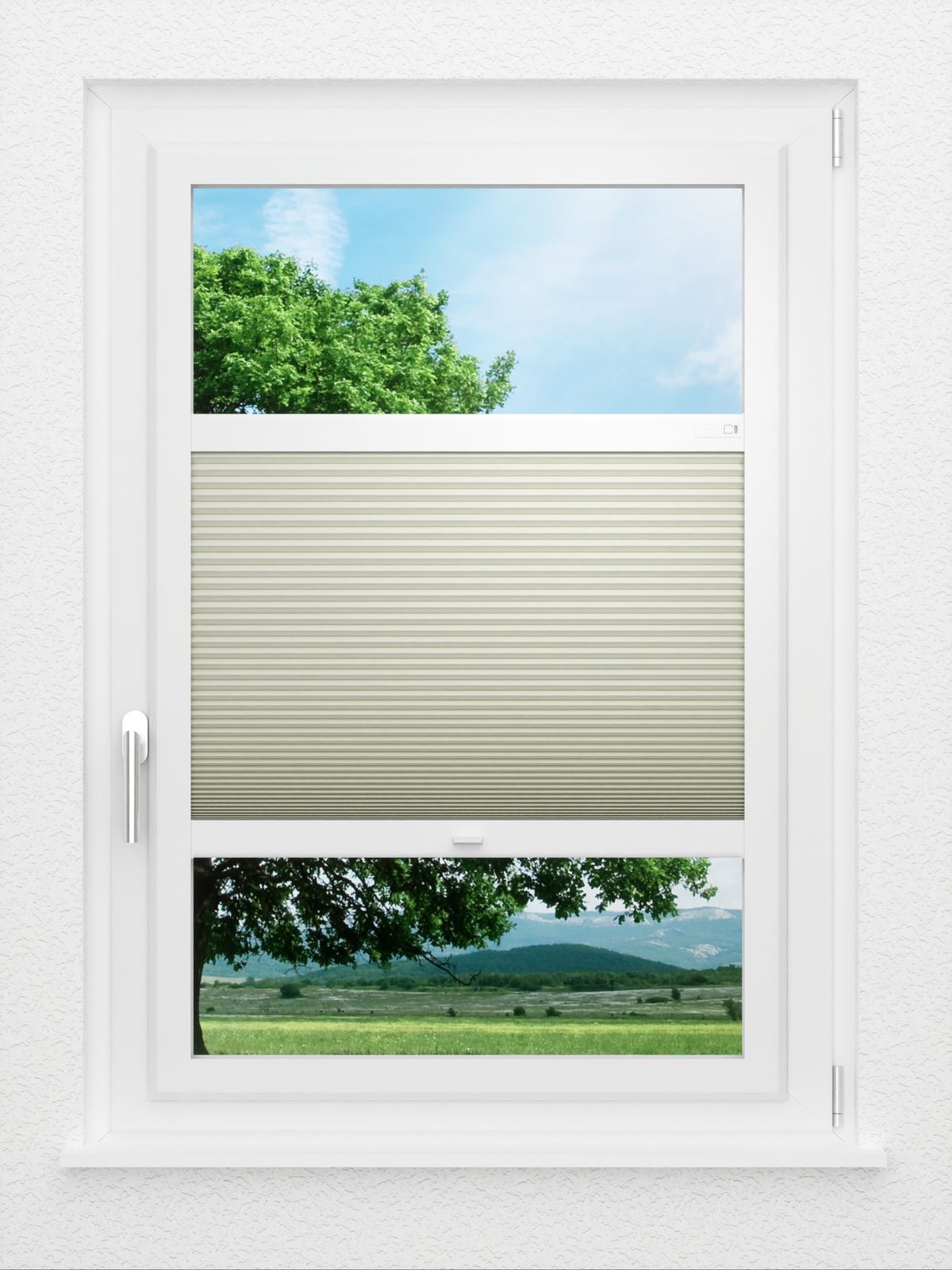 Detailansicht LYSEL HOME Plissee 315A Shadow BO Wabe