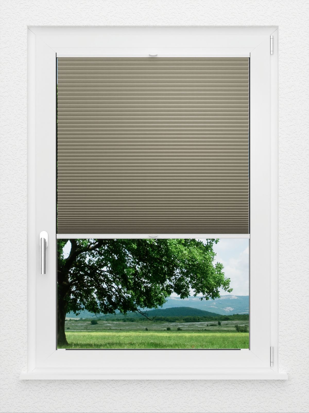 Detailansicht LYSEL HOME Plissee 010A Calluna Wabe