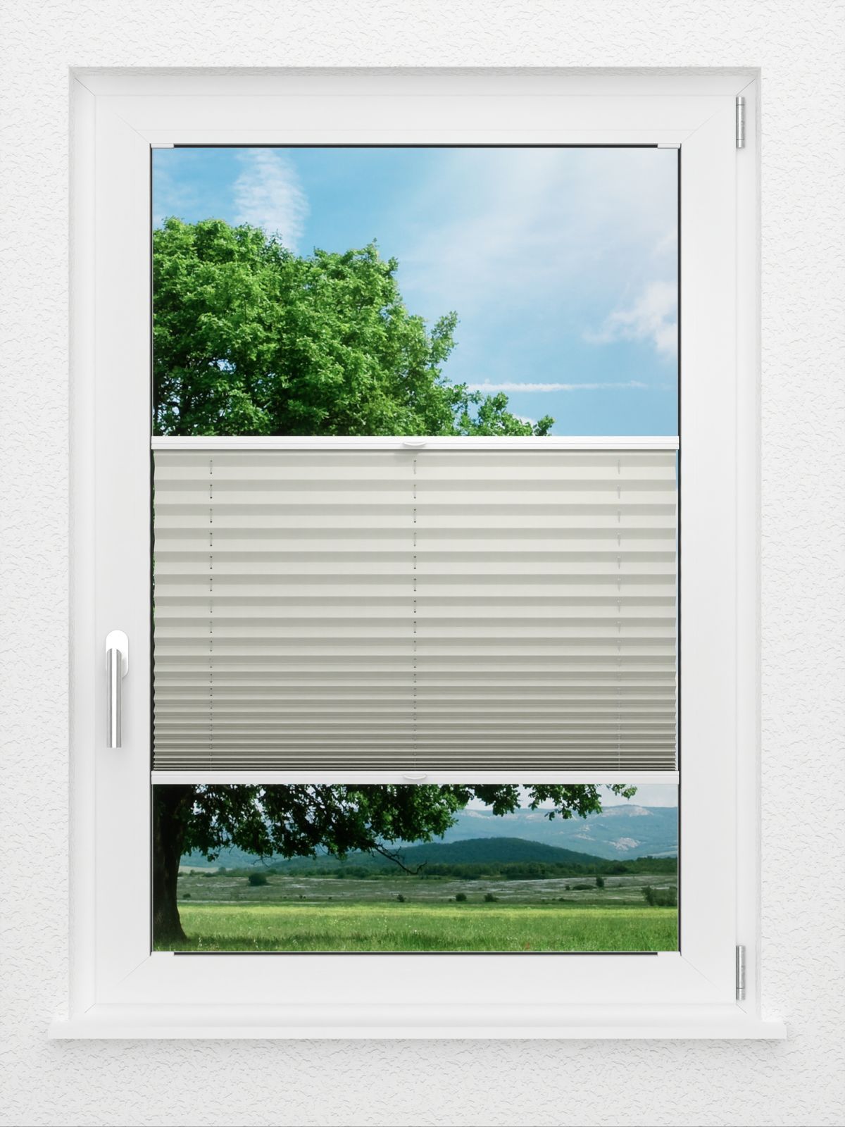 Detailansicht LYSEL HOME Plissee 212B Aralia Pearl