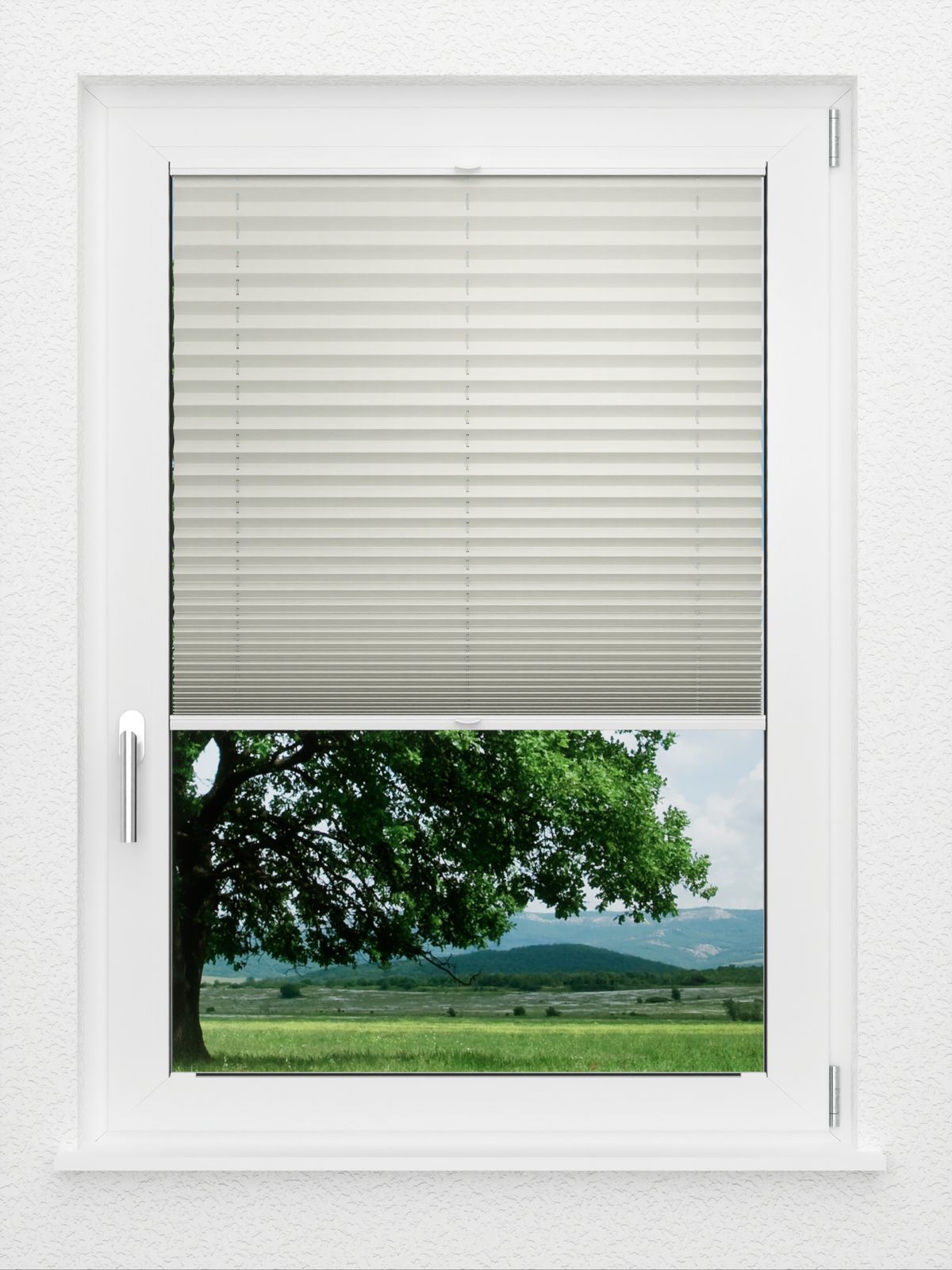 Detailansicht LYSEL HOME Plissee 212B Aralia Pearl