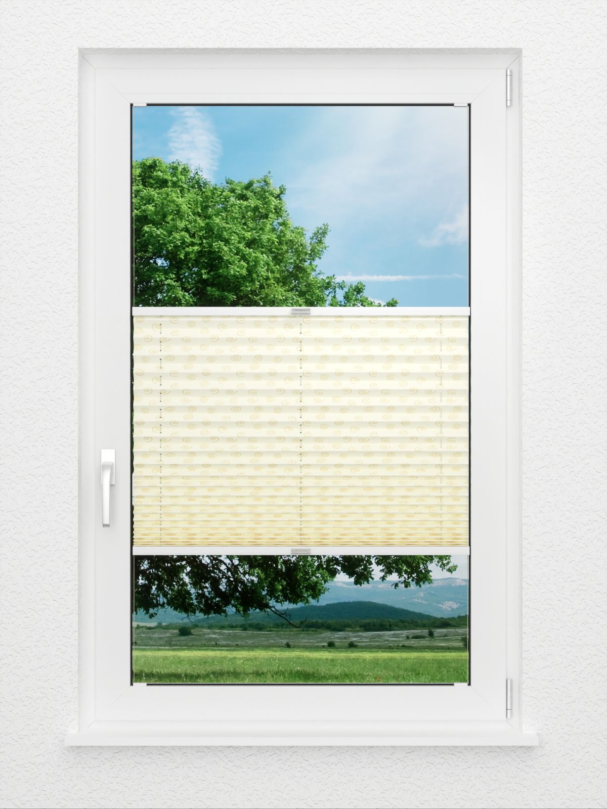 Detailansicht Plissee Helix gold 9230.3466