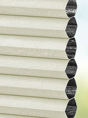 Stoff Plissee Maßanfertigung DUETTE® Perea Blackout 91.729